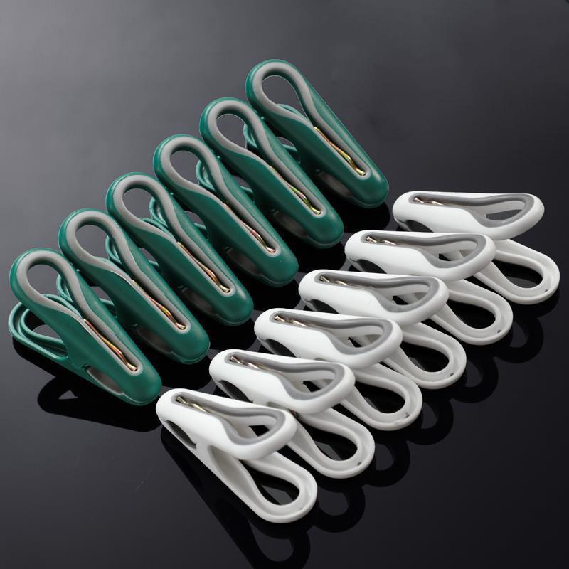 3/30pcs Plastic Clothes Pins Non-slip Anti-Rust Springs Heavy Duty Windproof Clothespins Household Bedroom Towel Peg Clamps