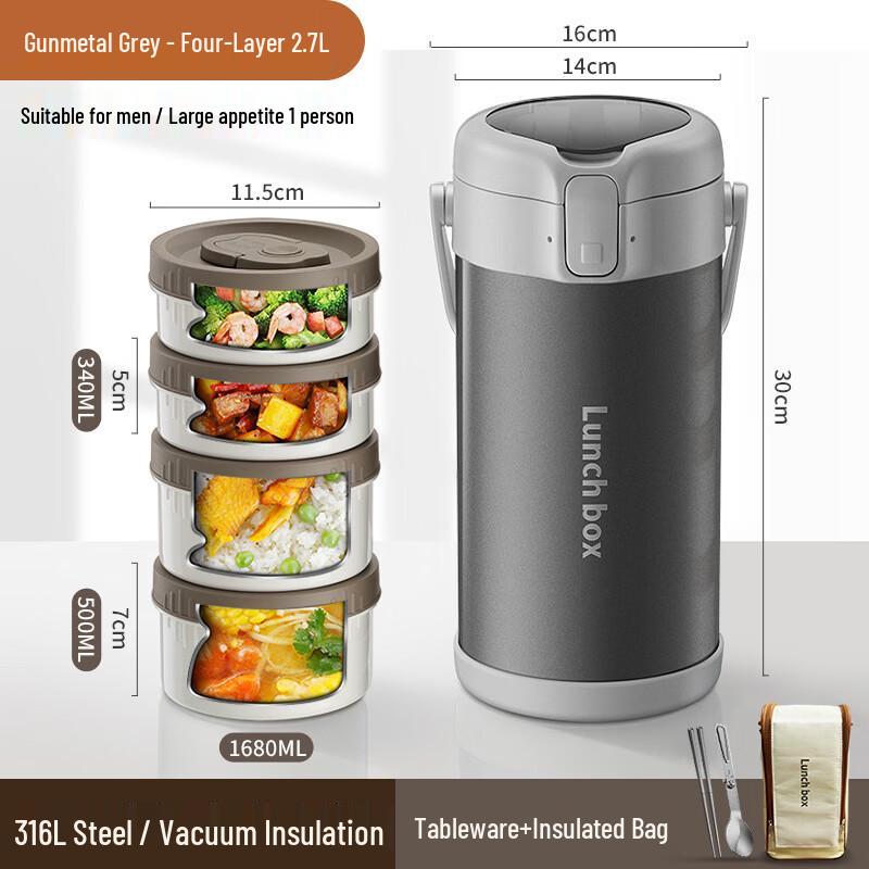 Ruhan Large Capacity Insulated Lunch Box