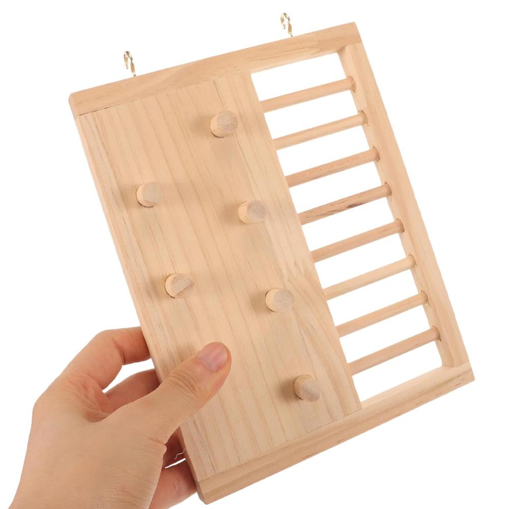 1 Stück Holz Hamster Kletterleiter Spielzeug Hängende Brücke Sprungbrett Spielplatz Spielzeug für Kleintier Hamsterkäfig Landschaftsbau Spielzeug