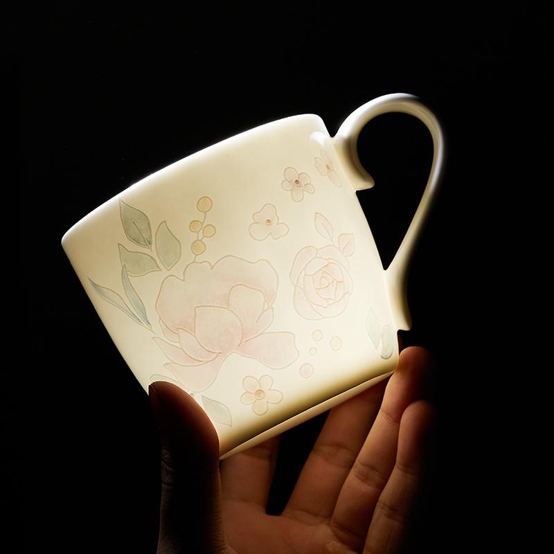 Creative Large Capacity Ceramic Coffee Mug for Couples