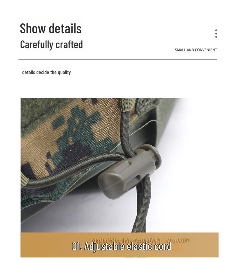 Cross-border Tactical Camouflage Helmet Cover with Elastic Rope