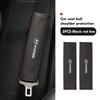 For Hyundai 1Pcs Nappa Leather Seat Belt Shoulder Cover Protection Pads Creta SantaFe Kona Genesis Equus Coupe Azera ioniq