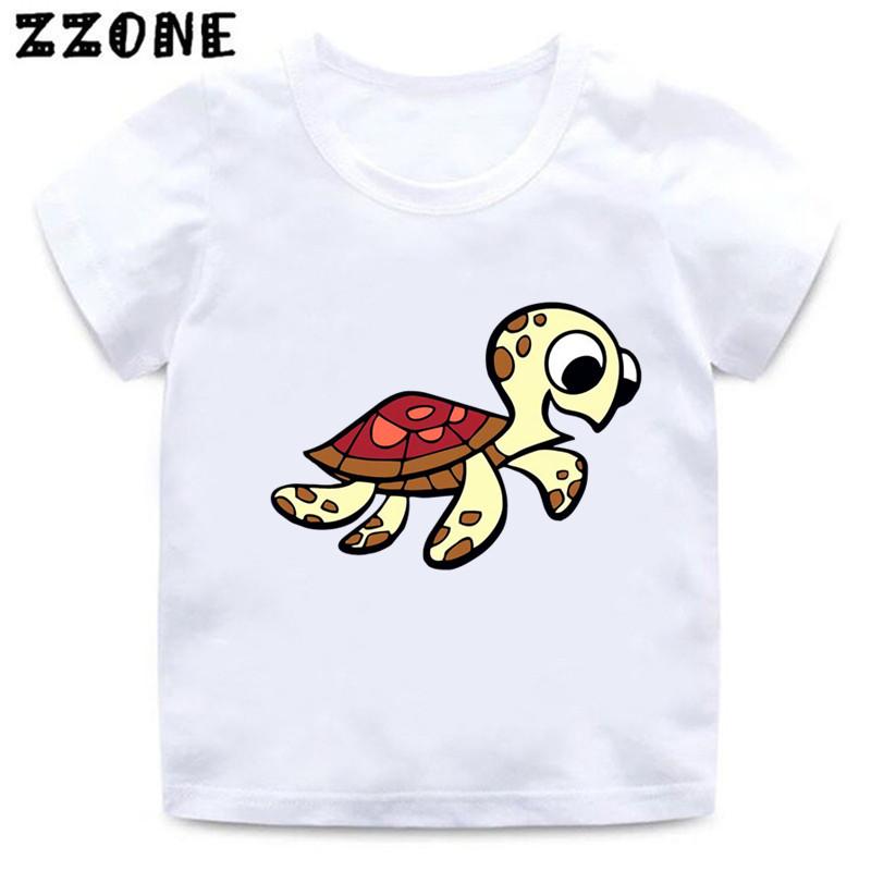 Finding Nemo Dory Cute Fish Print Funny Kids T-Shirts Cartoon Baby Girls Clothes Boys Summer Short Sleeve T shirt Children Tops