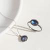 47Bag 925 Silver Antique Gemstone Necklace Bianca