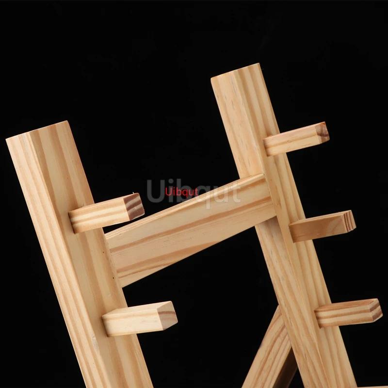 Japanese Bayonet Wooden Knife Rest Wooden Holder Swinging Knife Rack Wooden Shelf Willow Knife Sushi Chef Tool Sushi Maker