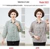 2026 Pure Cotton Loose Mid-Sleeve Shirt for Middle-Aged & Elderly Women