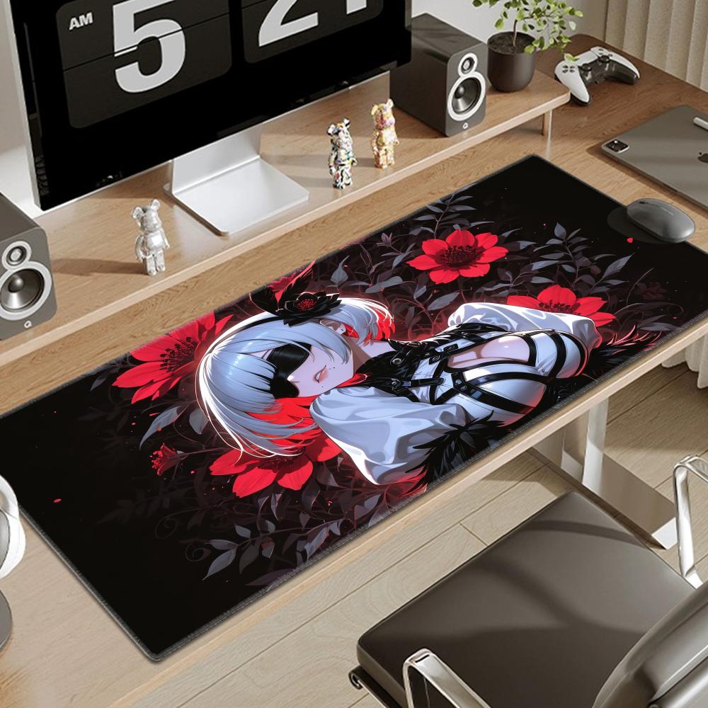 Game Nierautomata 2b Mouse Pad Large Rubber Tablepad Pc Game Mousepad Laptop Deskmat Xxl Nonslip Computer Keyboard Mouse Mat