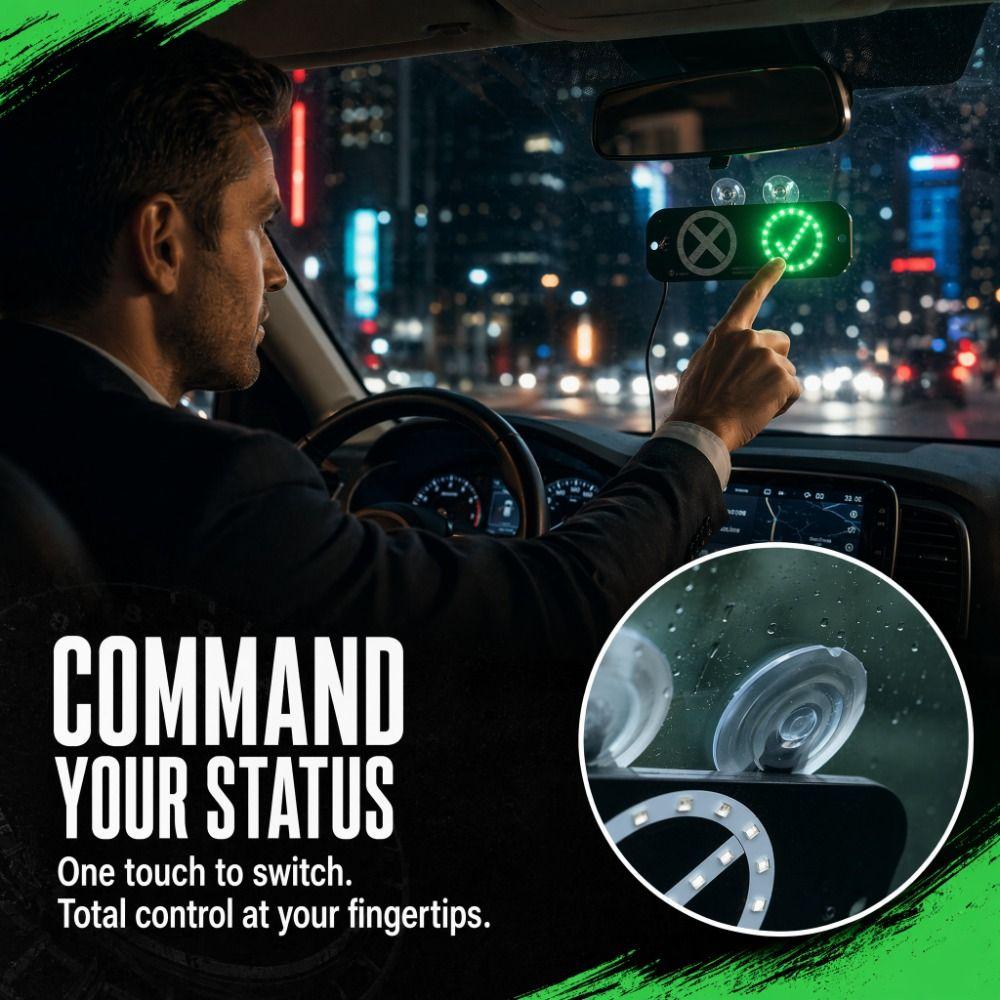 Creative Taxi LED Indicator Light Suction Cup Type Taxi Interior Lights Taxi Cab
