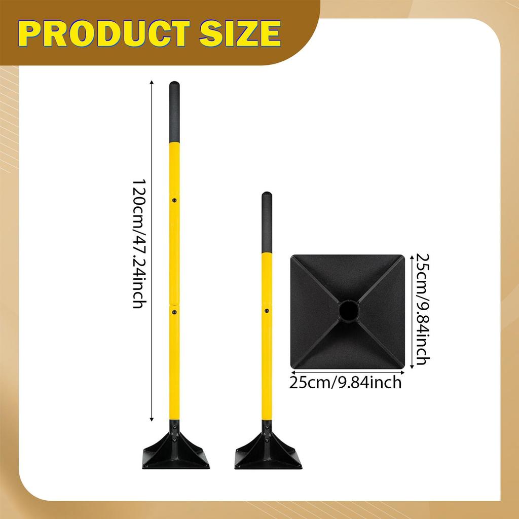 Garden Tamper, Easytouse Gardening Tool, with Cm Handle for Repairing Paving Stones, Leveling The