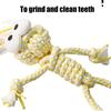 Rope Dog Toy Rope Knot Doll Bite Resistant Chew Toy Interactive Tug of War Toy for Aggressive Chewers Dogs Teeth Cleaning