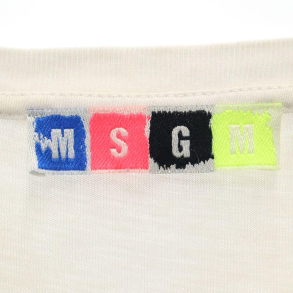 MSGM made in Italy Print Short sleeve T-shirt S White system Men's Used