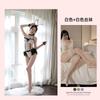 Sexy Lingerie Women's Suit Free Sexy Cute Bunny Girl Nightclub Perspective Lace Maid Uniform Hot