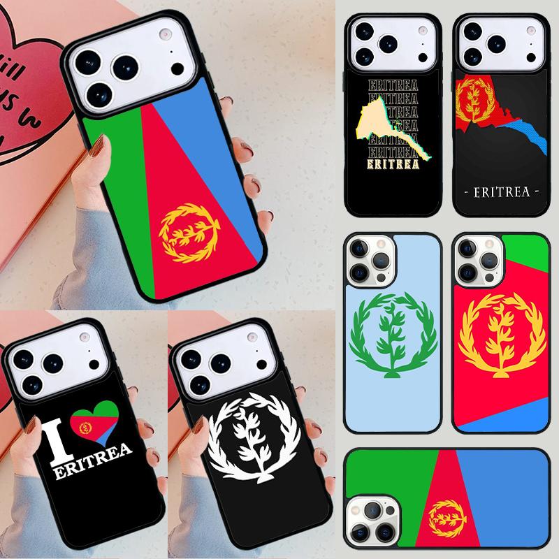 Eritrea Flag Phone Case For iPhone 17 Air 14 15 13 12 Max Cover For Apple 14 15 16 16e 11 Pro Max Plus