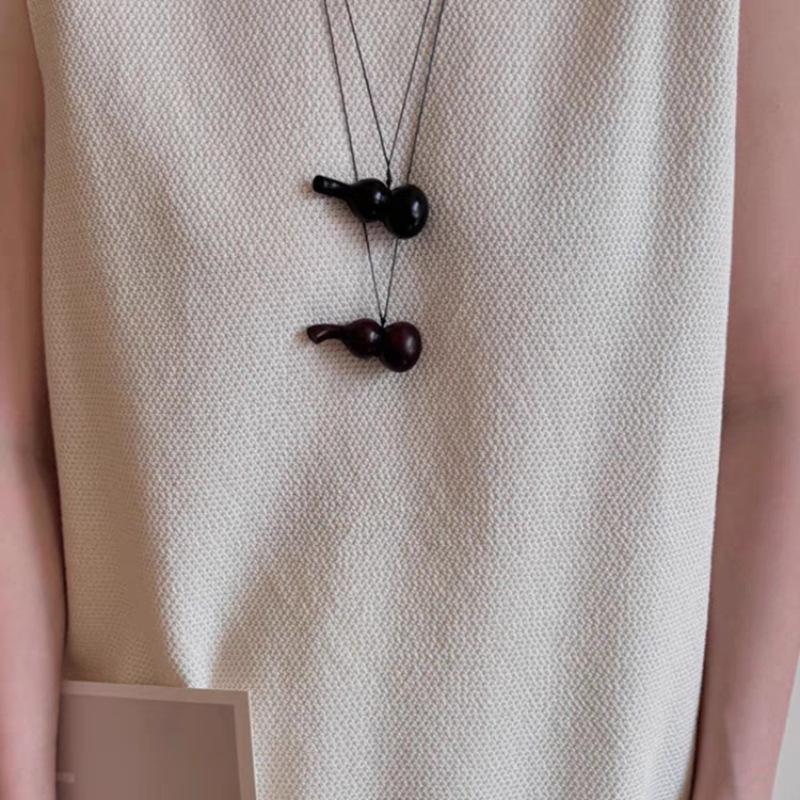 Gourd Necklace New Chinese Pendant Stacked Sweater Chain Light Luxury High-End Long Accessories Women