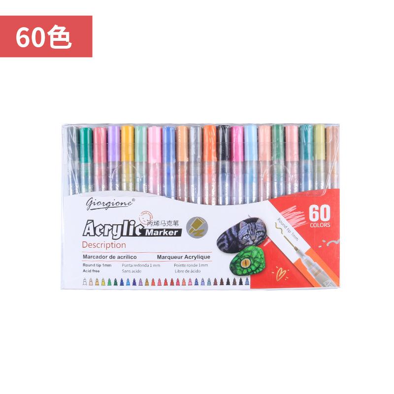 Acrylic Marker Set Suitable for Making DIY Crafts for Wood Canvas Stone Glass Ceramics and Rock Painting