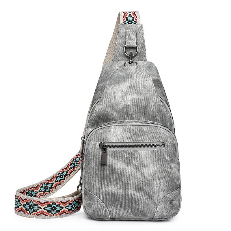 Sling Bag for Women Vegan Leather Crossbody Bags Fanny Pack Sling Purse Backpack Shoulder Bag Women's Trendy Travel Pack with Adjustable Guitar Strap