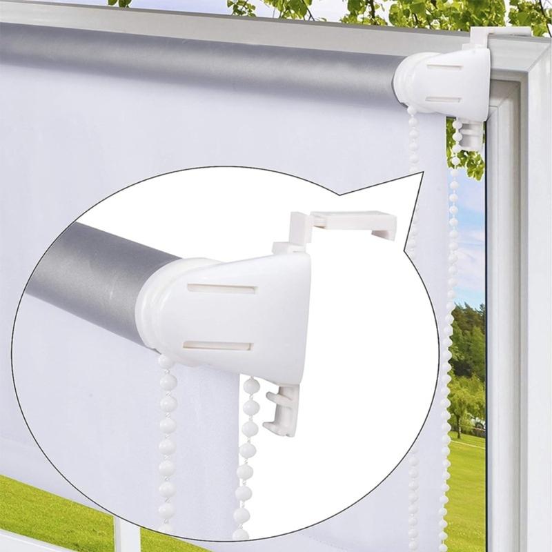 Venetian Blinds Sun BlockingsCurtains Roller Blind Shutter Control Head Controller Beaded Chain Mounting Bracket 9 Pack