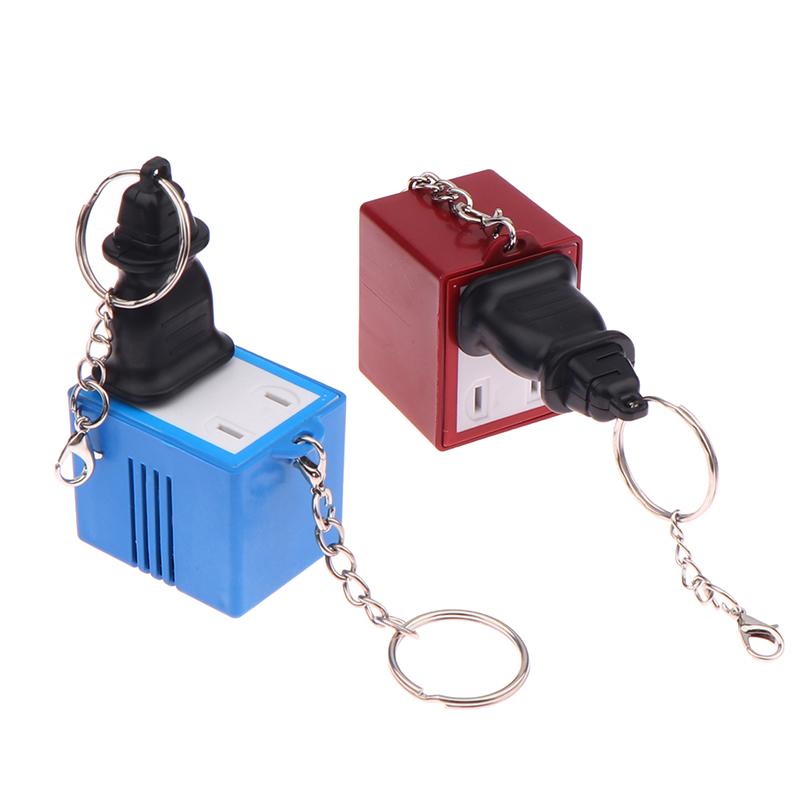 Creative Mini Socket Music Keychain Fun Singing Key Chain Couple Keyring Backpack Pendant Car Key Holder Cute Little Gift