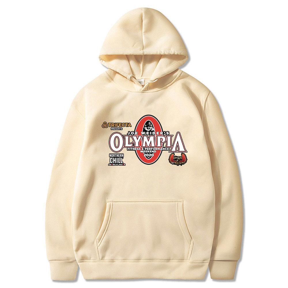 Olympia Gym Fitness Pump Cover Grafikdruck Hoodie Herren Lässig Übergroßer Kapuzen-Trainingsanzug Herren Damenmode Vintage Hoodies
