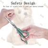 Stainless Steel Scissors Professional Dogs Hair Scissor  with Round Tip Pets Cat Dog Durable Safety Hair Dog Grooming Accessorie