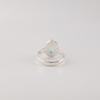 Topazio Celeste Pietra Preziosa Argento Sterling 925 Gioielli di Design Anello Fatto a Mano Regalo per la Mamma RR-76-14