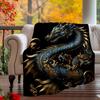 Blue Dragon Flannel Blanket – Cozy, Soft Throw for All-Season Home & Outdoor Travel