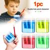 Dual Holes Pen Sharpener With Lid Pencil Sharpening Tool New Pencil Sharpeners  Student Stationery