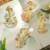 Student Reading Book Clip Vintage Butterfly Fan Metal Bookmark Hollow Flower Painting Bookmarks For Book Lovers Readers Gifts