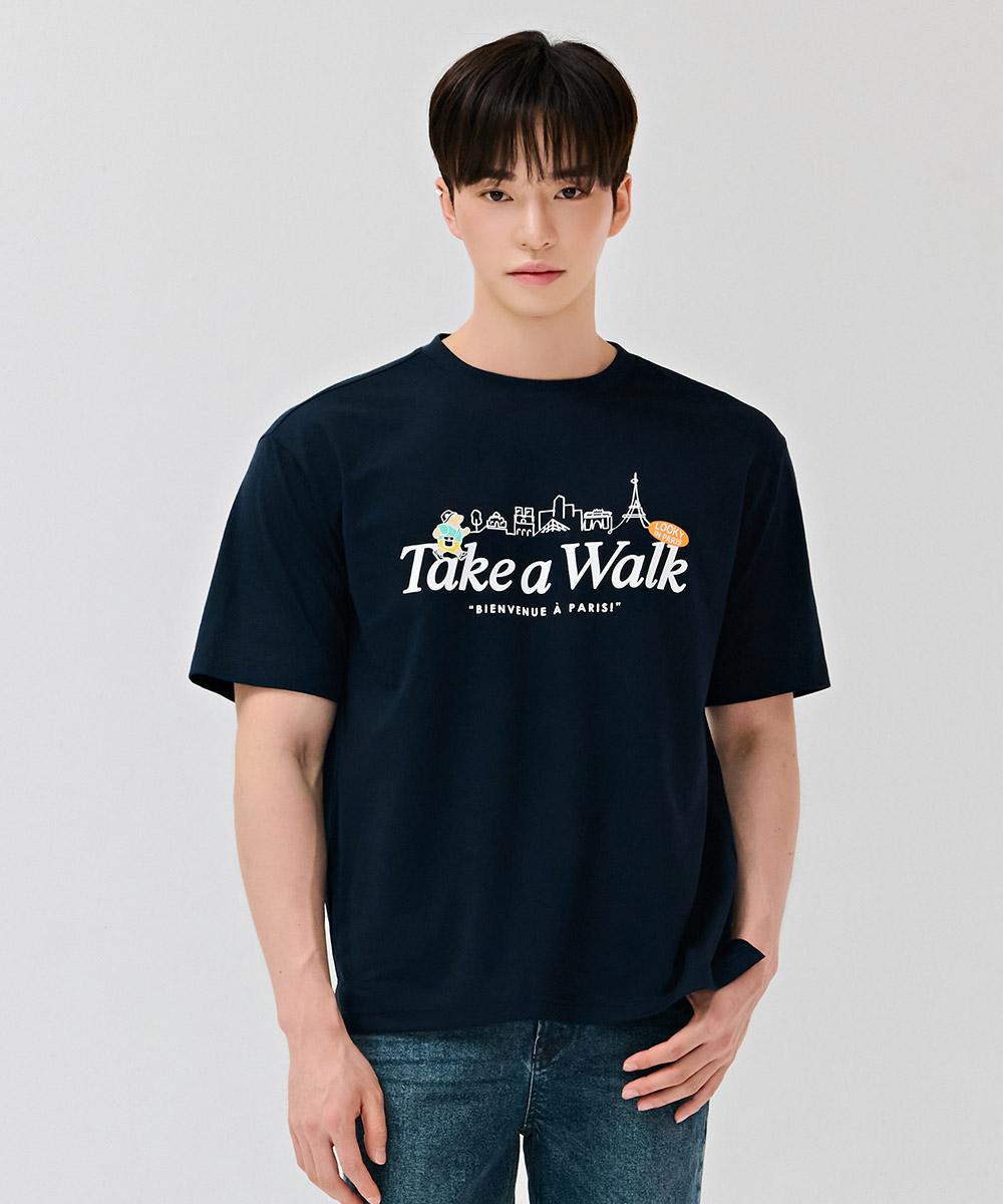 Chase Cult Unisex Character Graphic Short Sleeve T-Shirt-Dcru5845E04 Navy/105