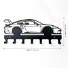 Punch Hole Mounting Towel Hanging Wall Mounted Black Car Style Metal Hook Cloth Hanger Wall Art Decoration Storage Hanger Shelf