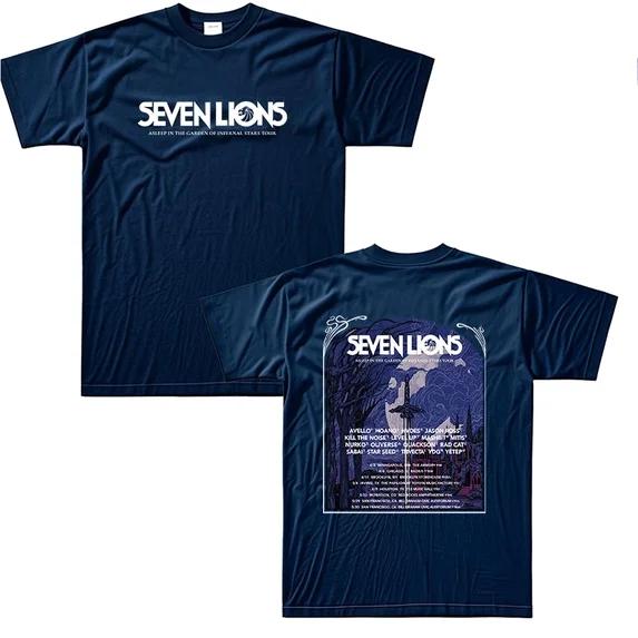Seven Lions Merch 2026 Asleep In The Garden Of Infernal Stars Tour Tshirt Summer Unisex Shortsleeved Tshirt Fashion S