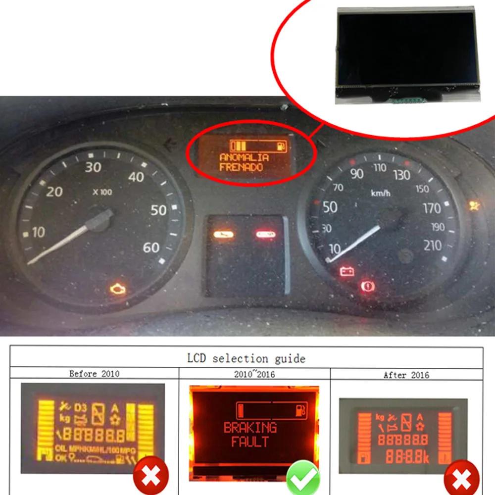 LCD Display Screen For 2010-2016 Renault Trafic II X83 RSA/KM Series Instrument