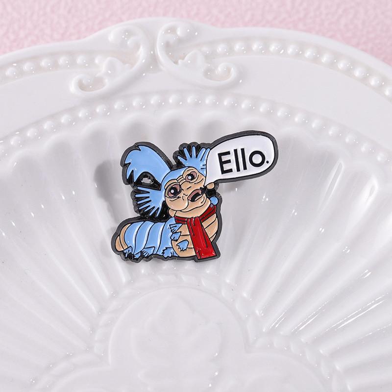 Brooch Trendy Cartoon Creative Monster Design Colorful Metal Pin For Fashion Individuals Forward