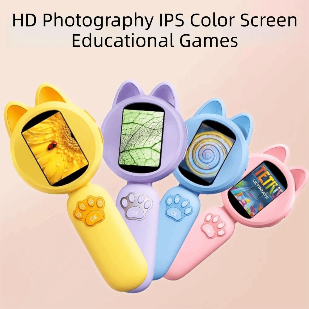 2 Zoll IPS-Bildschirm Handmikroskop 100-fache Vergrößerung Lupe für Kleinkinder