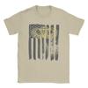 Army Parachute Wings Badge and US Flag Airborne T Shirt Short Sleeves Vintage Tops Summer 100 Cotton Oversize Tees