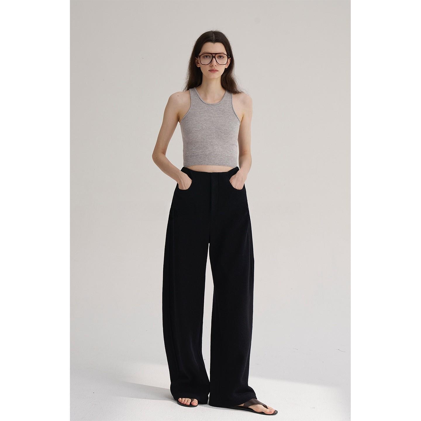 

Available: MAISON CEC Winter Wool Blend Shaping Pants - 8 Colors, Warm & Thick with Scythe Curve Design L (130-145 lbs) чорний