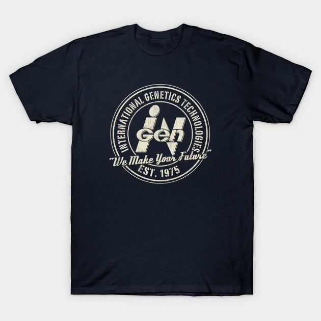 

Men Black Print T-shirt Ingen Original Logo 1975 Worn No-Cut Transfer Paper Print Cotton Tshirt 3XL Темно-синій