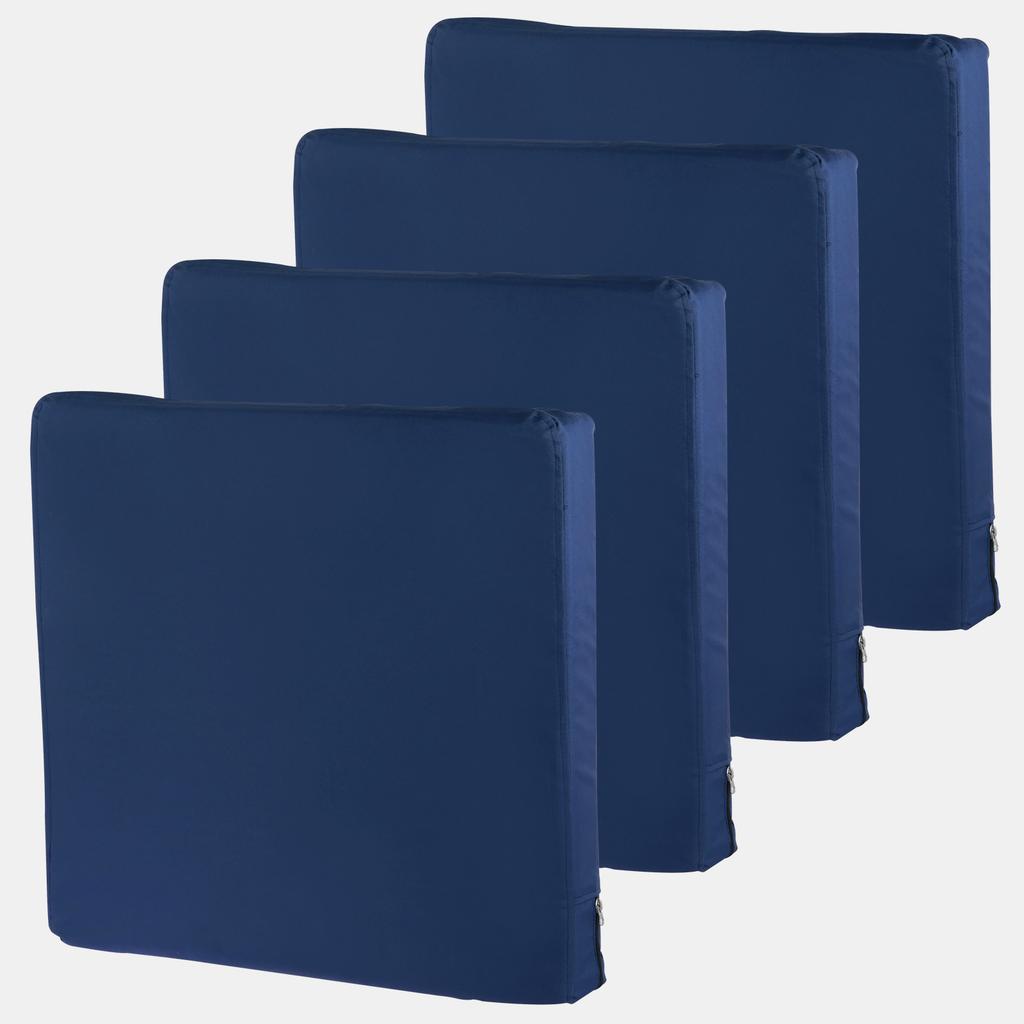 4 Pcs Patio Seat Cushion Covers 60x60x10cm Waterproof Outdoor Cushion Slicovers with Zipper Sofa Chair Cushion Cover Replacement