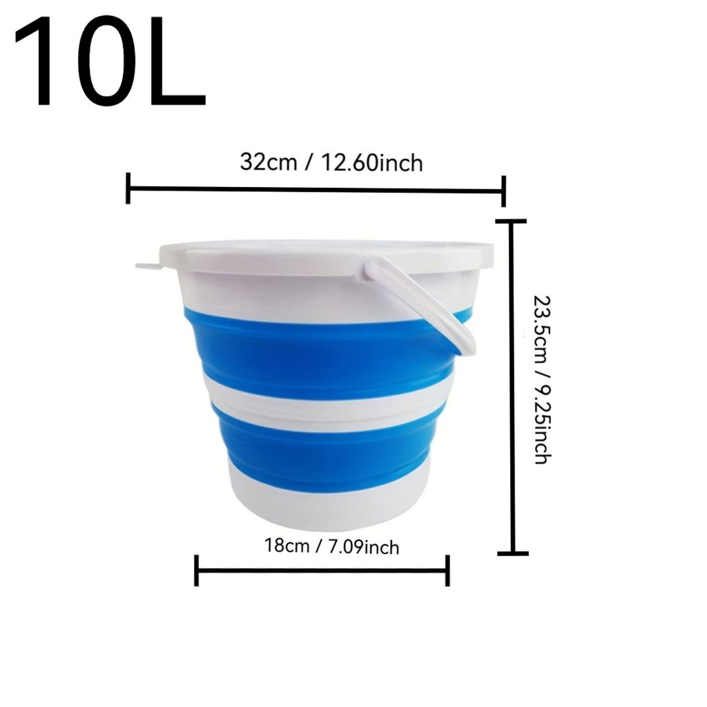 1PC 5/10LPortable Folding Bucket Durable Space Saving Easy To Store Suitable for Car Washing Camping Fishing Traveling Outdoor