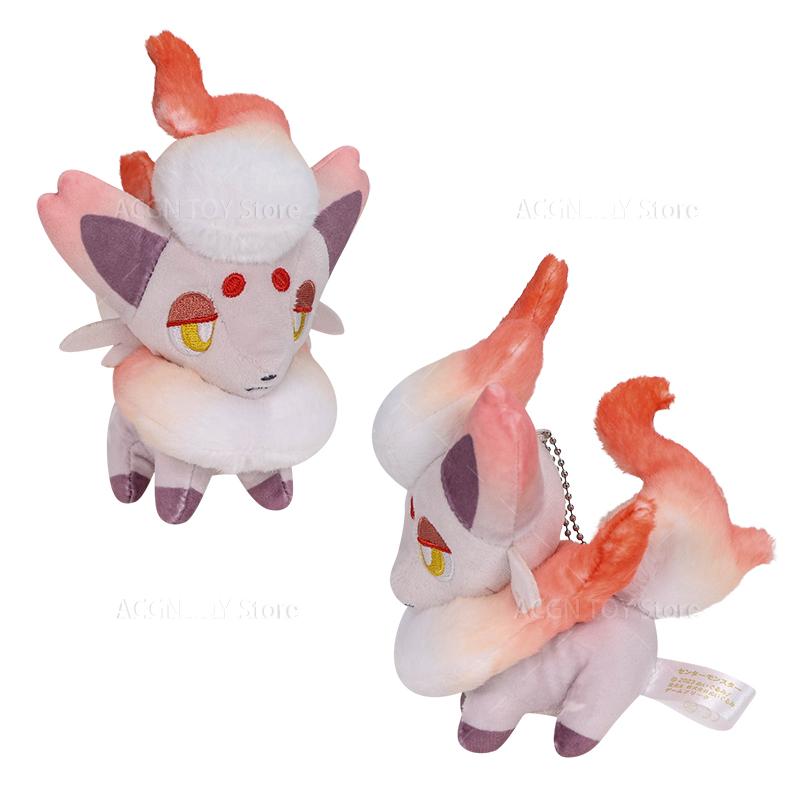 6 Styles Zorua Hisuian Zorua Shiny Plush Toy Keychain Stuffed Toys High Quality Birthday Gifts
