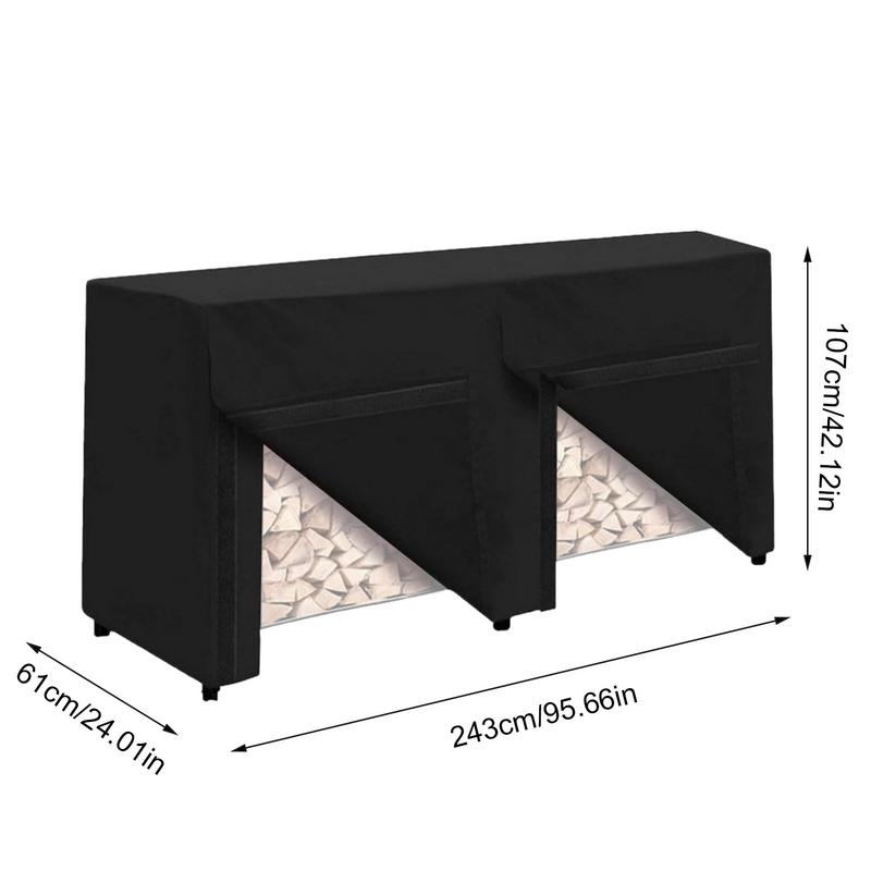 Wood Covers For Firewood Firewood Rack Cover Waterproof Heavy Duty Log Rack Cover Adjustable Protection Cover Weather Resistant