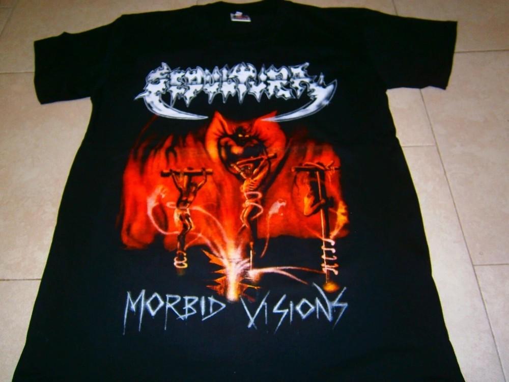 

MORBID VISIONS Sepultura Band Shirt Classic Black Unisex S-5XL hot new Unisex T-Shirt XXXXL
