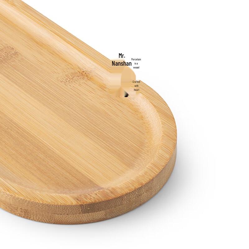 Portable Ceramic Travel Tea Set with Bamboo Tray