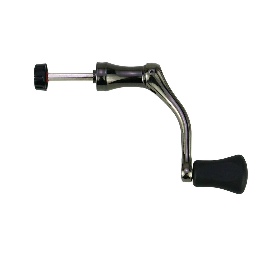All-Metal Fishing Reel with Large, Medium, Small Crank Handles and Ball Grip