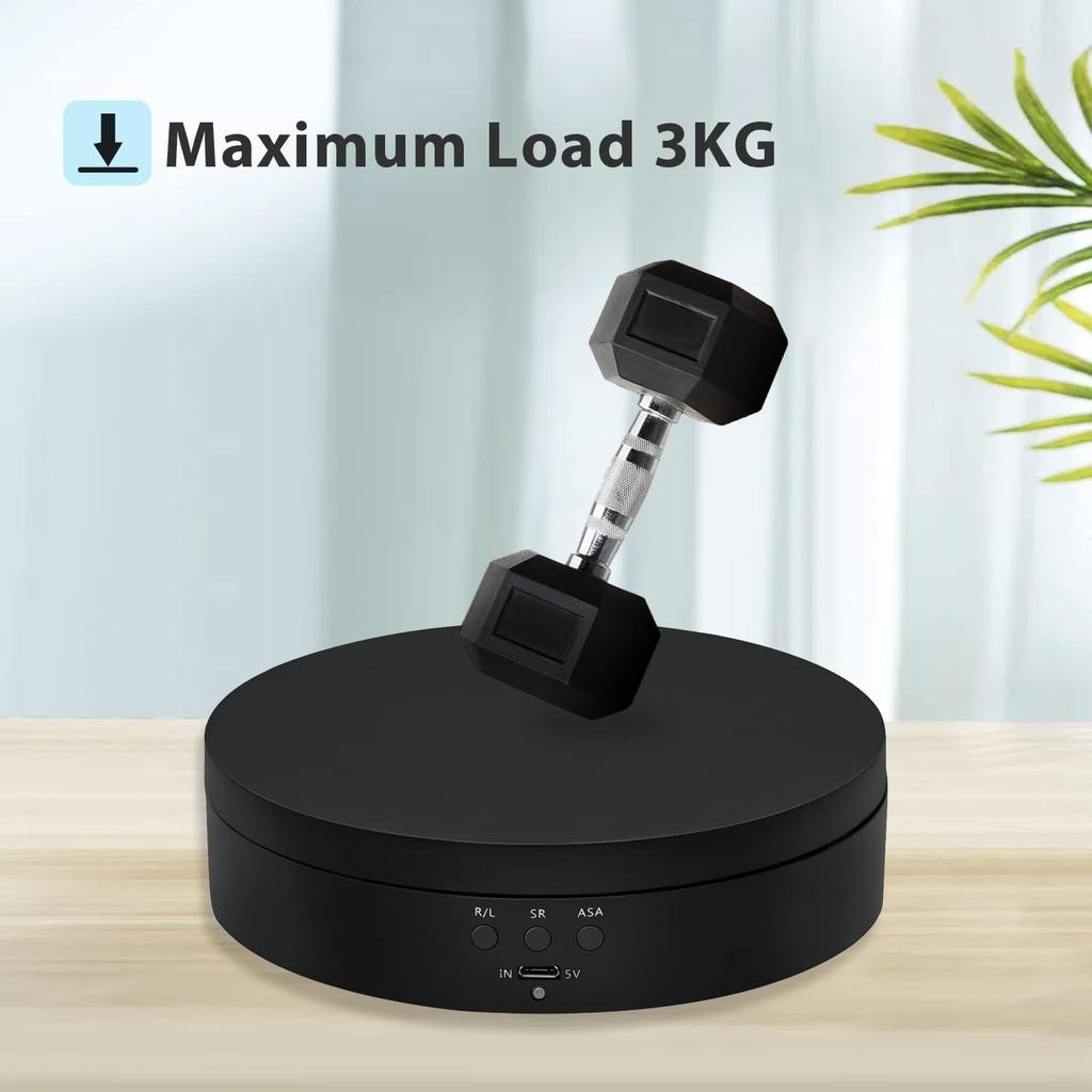 Mcbazel Degree Rotating Display Stand for Photography Load Electric Rotating Turntable Motorized Rotating Stand Display Table for Display Jewelry