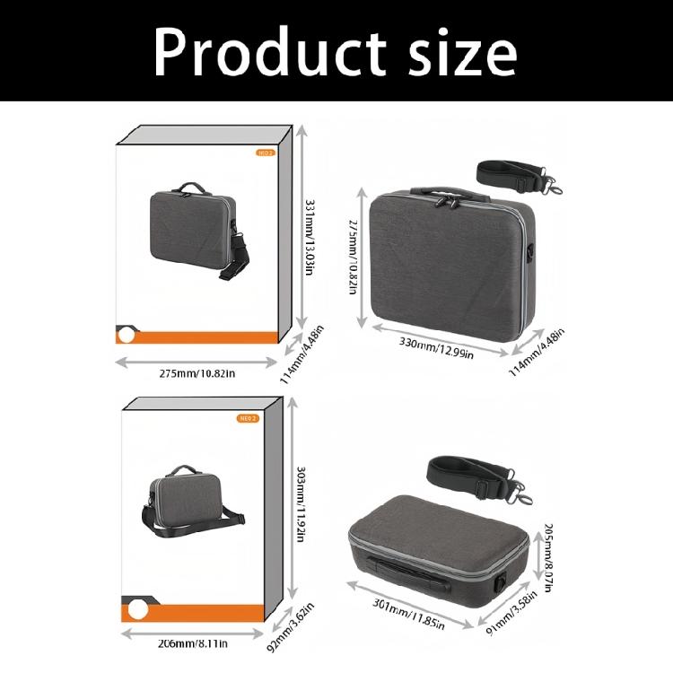 Abrasion Resistant Drones Protective Case Ergonomic Handle Crossbody Strap Customized Compartments For NEO2 Drones