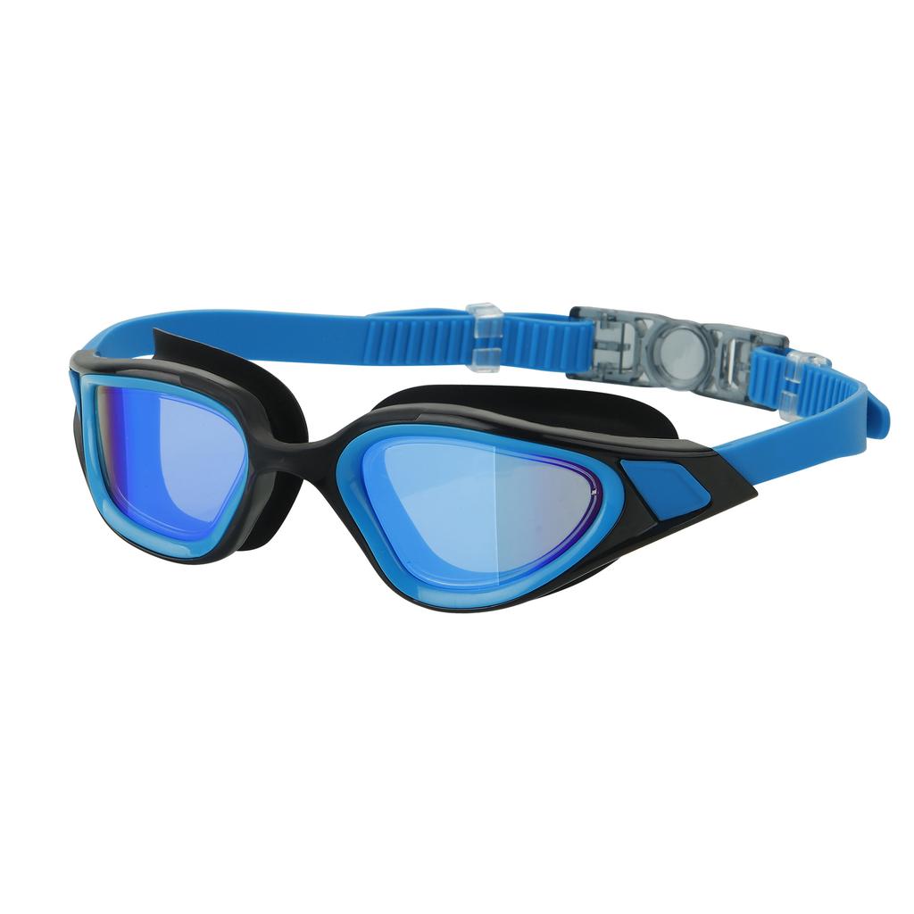 Erwachsenen Augenschutz Rennschwimm Ausrüstung Myopie Schwimmbrille, Wasserdicht Großes Gestell Galvanisiert Anti-hohe Definition Schwimmbrille