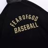 FOG Season 7 Baseball Flock Print Hoodie Loose Fit Streetwear Sweatshirt Men