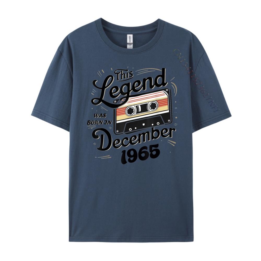 

This Legend Was Born In December 1965 Awesome Unisex Birthday Grpahic Tee Luxury Clothes Unisex T-shirts Halloween 4XL