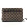 N51993 Damier Saint Louis Clutch Bag Pouch with Strap Canvas Ebene